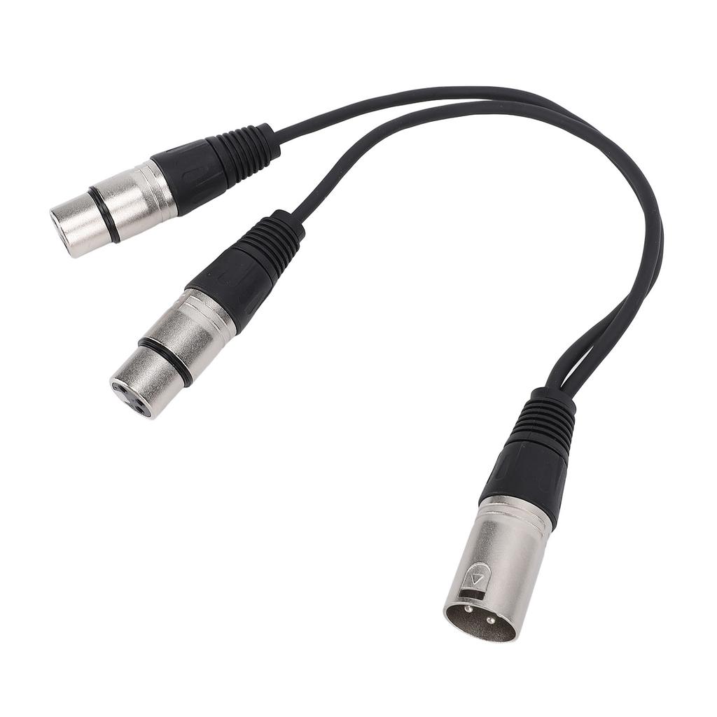XLR-сплиттерный кабель 3-контактный XLR-папа на двойной XLR-мама патч сбалансированный микрофонный шнур-адаптер 0,3 м / 1