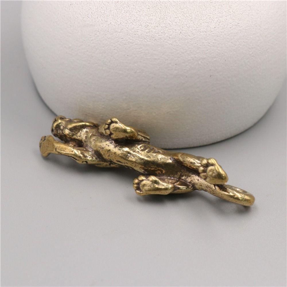 Металлические латунные подвески Тигры Брелок DIY Подвески Фигурки животных Тигр Брелки Автомобильные брелоки