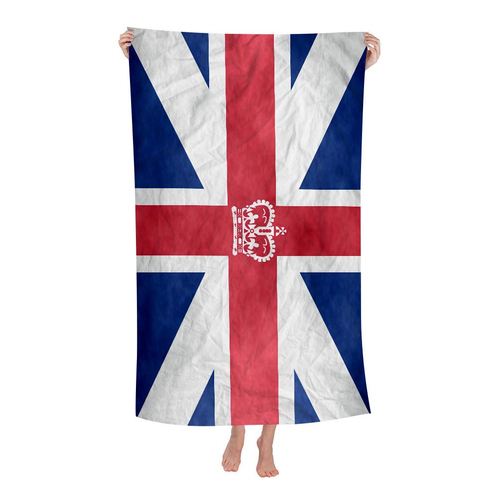 UK England Flag Big Microfiber Beach Towels Quick Dry Towel Sand Beach Towels Pool Towel for Travel Swim Pool Yoga