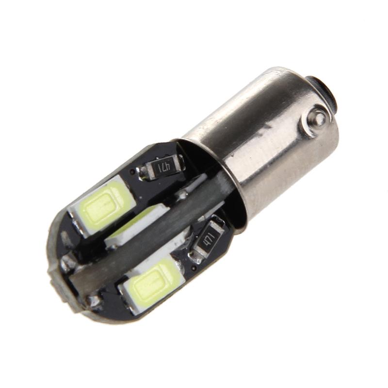 2x светодиодных фонаря подсветки номерного знака автомобиля, боковой задний фонарь DC12V BA9S H6W 5630 8 светодиодов