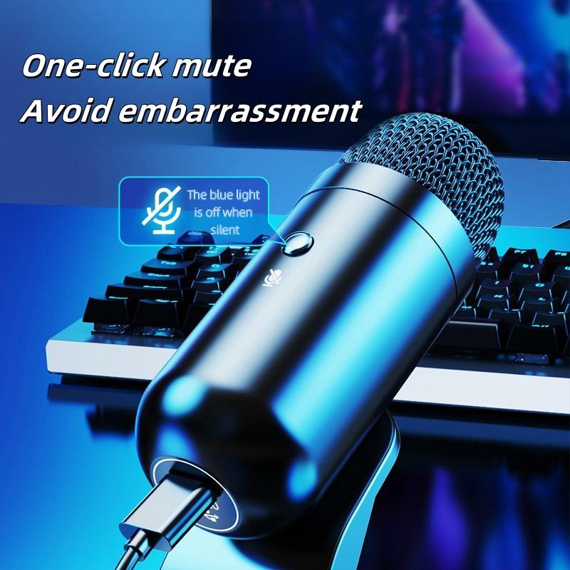 Профессиональный радиоприемник с USB-разъемом, ветрозащитой и шумоподавлением, высокопроизводительный компьютерный микрофон металлического цвета