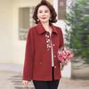 Mom's 2025 Woolen Jacket - Elegant Spring/Fall Style for Middle-Aged & Elderly Women