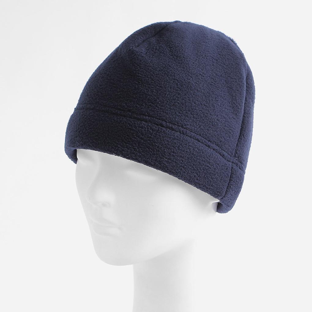 Unisex Short Beanie Hat Navy Winter Brimless Watch Cap