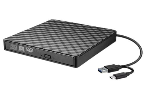 External Cd/Dvd Drive Compatible With Usb-C Pc/Laptop