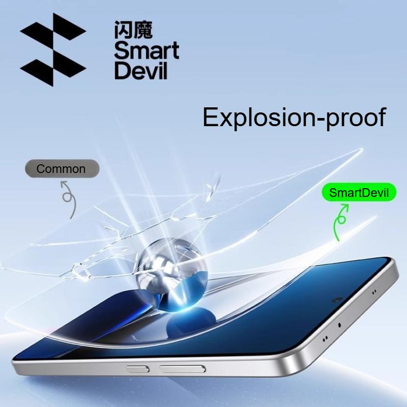 SmartDevil 1/2PCS Screen Protector for Xiaomi POCO X7 Pro F6 Pro Dust-free Cabin Clear Tempered Glass Film for Redmi Turbo 4
