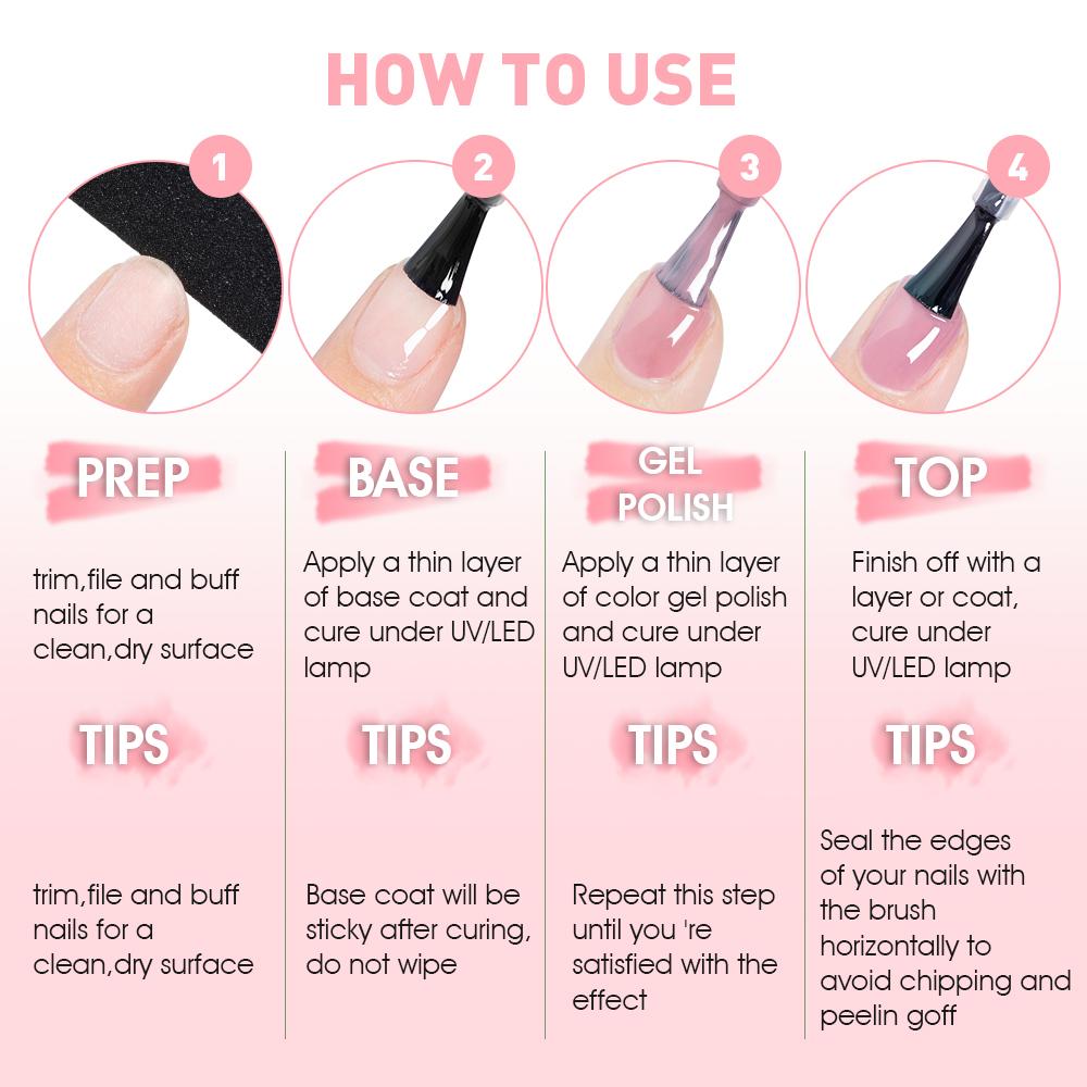 VANREESA Набор гель-лаков для ногтей с лампой для сушки ногтей мощностью 36 Вт, 6 шт., замачиваемый УФ-светодиодный полупостоянный набор гелей для ногтей, набор инструментов для дизайна ногтей