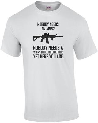 Никому не нужен AR-15? Никому не нужна ноющая футболка - за оружие