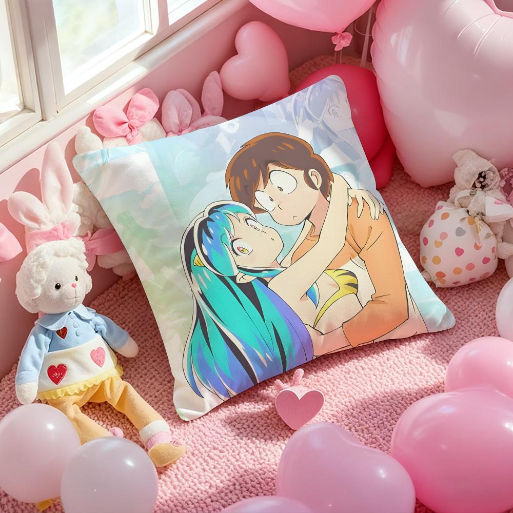 Игровой Чехол на Подушку с Рисунком из Аниме Urusei Yatsura, Наволочка для Подушки на Диван в Гостиной и Декор Спальни