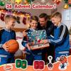 Advent Calendar Christmas Countdown Calendar - Basketball Sports Set Suitable For Teenage Boys And Girls. Toy Box. Includes Basketball Accessories And
