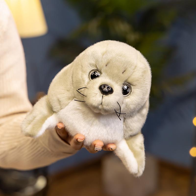 Каваи Мультяшный Тюлень Плюшевая Кукла Супер Мягкая Голубая Морская Сущность Мягкая Игрушка Морской Лев Обнимательная Подушка Рождественский Подарок на День Рождения