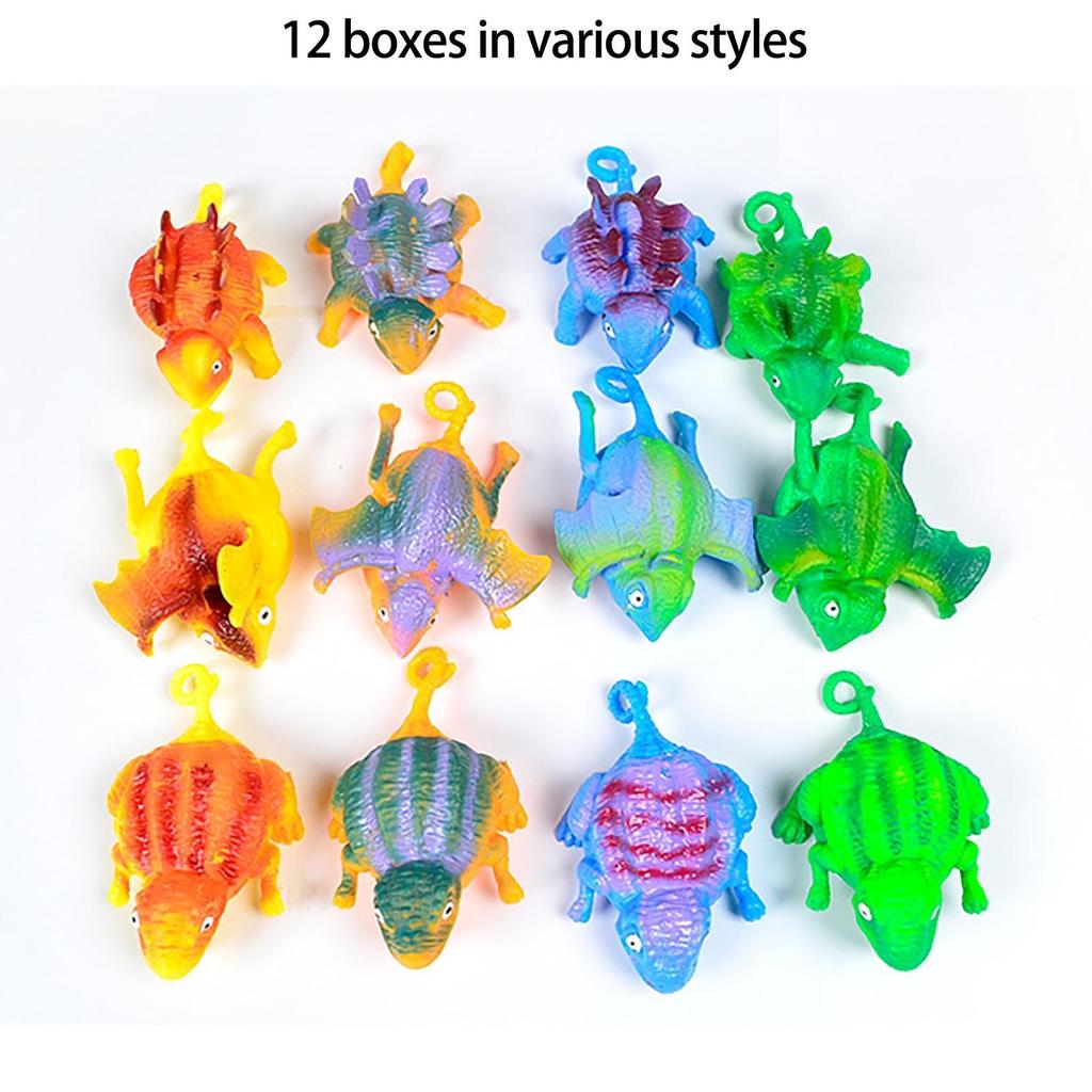 12 шт., мяч с динозаврами, детские забавные дующие надувные животные, динозавр, стресс