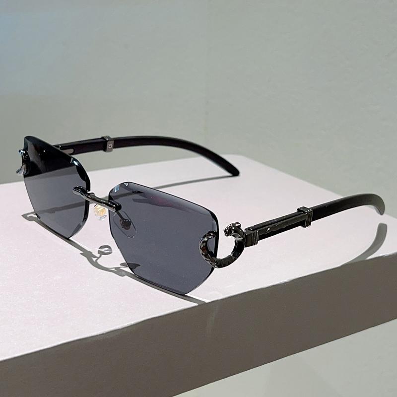 Винтажные солнцезащитные очки без оправы Mew Модные Градиентные Дизайнерские Солнцезащитные Очки Люксового Бренда Женские Трендовые Стильные Декоративные Солнцезащитные Очки