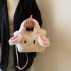 Cute Fluffy Bag Bunny Women's Bag Shoulder Messenger Bag Women's Winter New Women's Bag Korean Version Small Bag