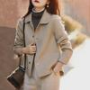 2024 Women's Double-Sided Wool Lapel Jacket - Lightweight, Luxurious, Versatile Spring/Autumn Fashion