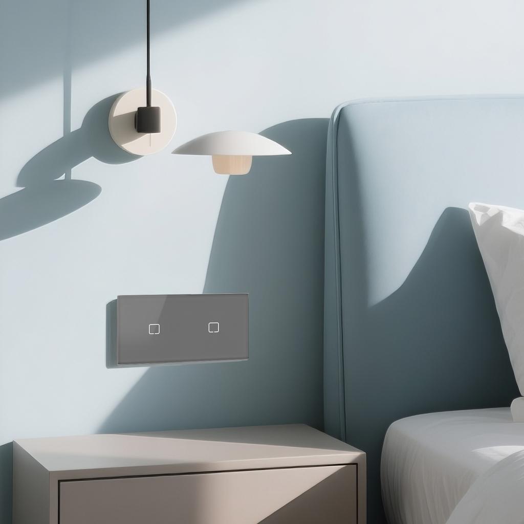 BSEED 1/2/3/4-клавишный сенсорный выключатель Zigbee, стекло с розетками EU, умный настенный выключатель света, сенсорный экран, подсветка, серия E