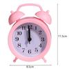 Double Bell Clock Accurate Timekeeping Battery Operated Analog Mini Round Bedside Desk Alarm Clock Cute Kids Gift