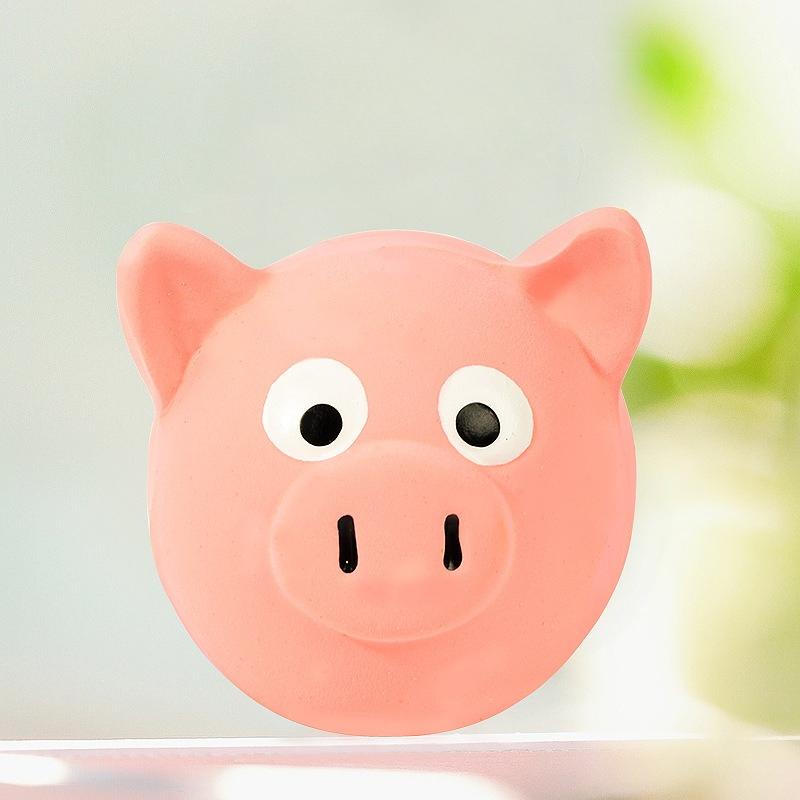 Игрушка для питомца Латексная обезьянья голова с пищалкой Лягушка Игрушка для щенка Снимающая стресс и расслабляющая Игрушка для собаки