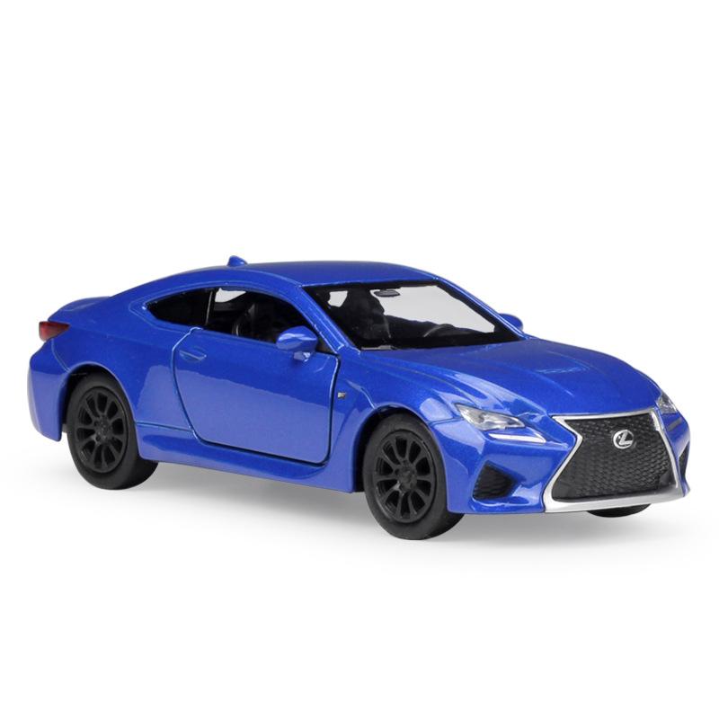 1/38 Lexus RC F Sport Coupe Toy Car Model WELLY 1/36 Diecast Metal Vehicle Miniature Pull Back Collection Gift For Boy Children
