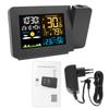 Digital Alarm EU Humidity LED Table Clock Snooze Indoor Outdoor Weather Station With Time Projection Temperature