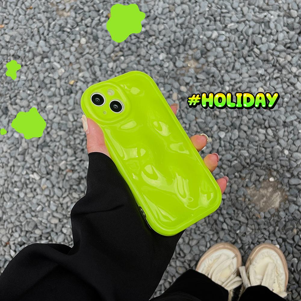 Модный флуоресцентный глянцевый чехол для телефона с 3d метеоритным узором для Iphone 14 13 12 11 Pro Max, роскошный мягкий силиконовый чехол на заднюю панель