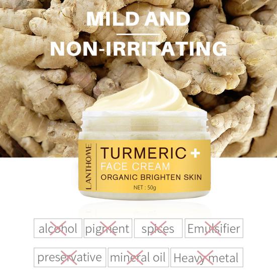 Turmeric Cream Moisturizing Brighten Skin Firming Anti-Aging Skin Care Turmeric Cream