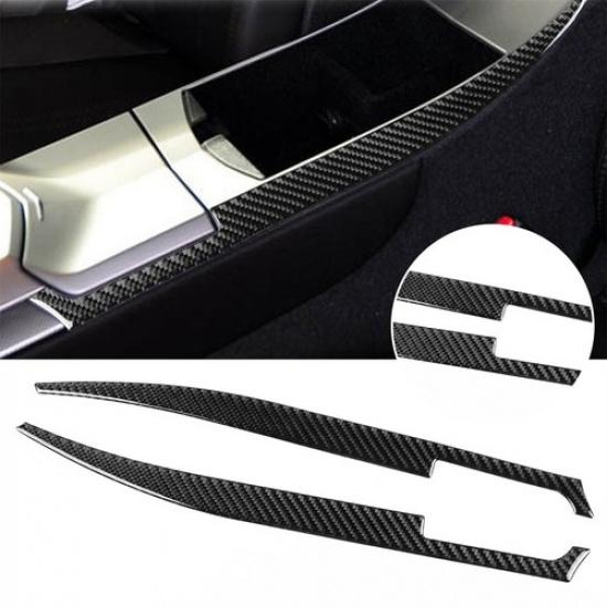 2 шт. Для 2008-13 Cadillac CTS Накладка на боковую часть центральной консоли салона из углеродного волокна