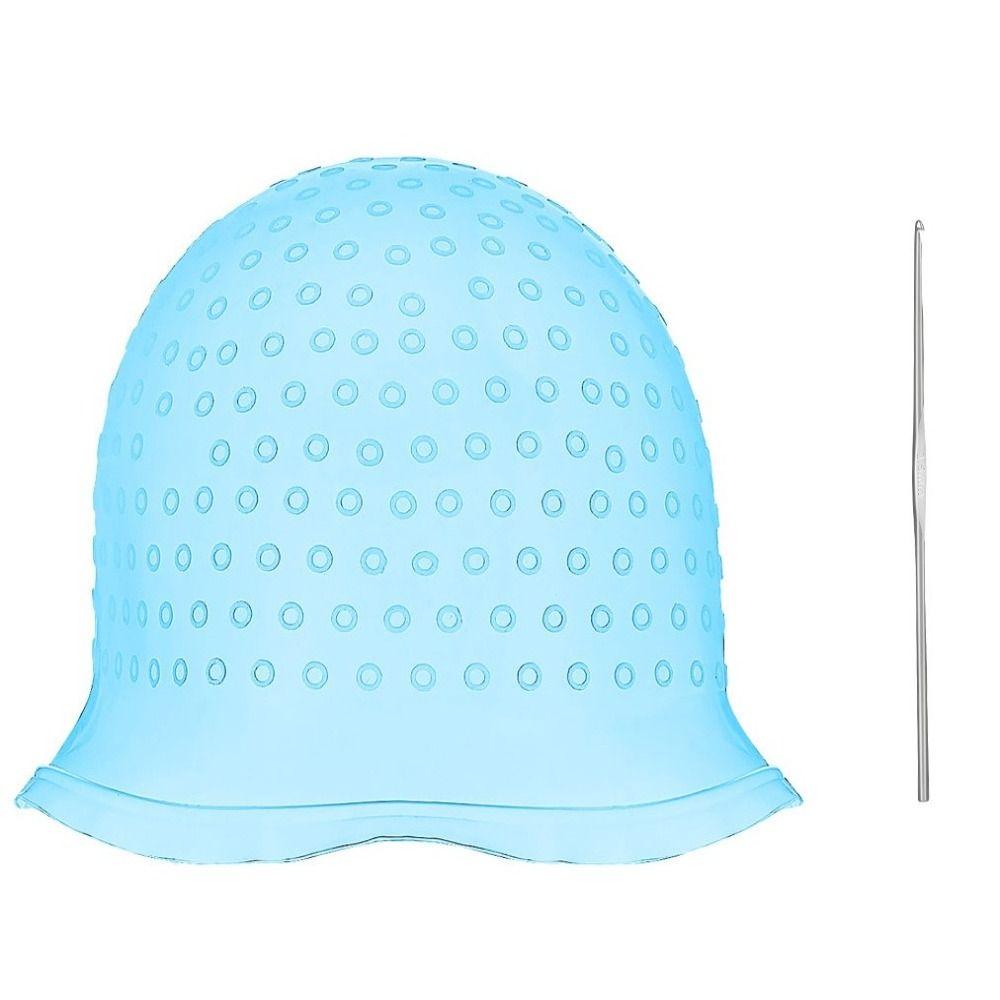 Моющаяся шапочка для мелирования, силиконовый инструмент для окрашивания волос, силиконовая шапочка для окрашивания волос, домашнее окрашивание волос