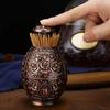 Automatic Toothpick Holder Retro European Style Metal Stainless Steel Press Type Dispenser Cure Dent Box Kitchen Accessories