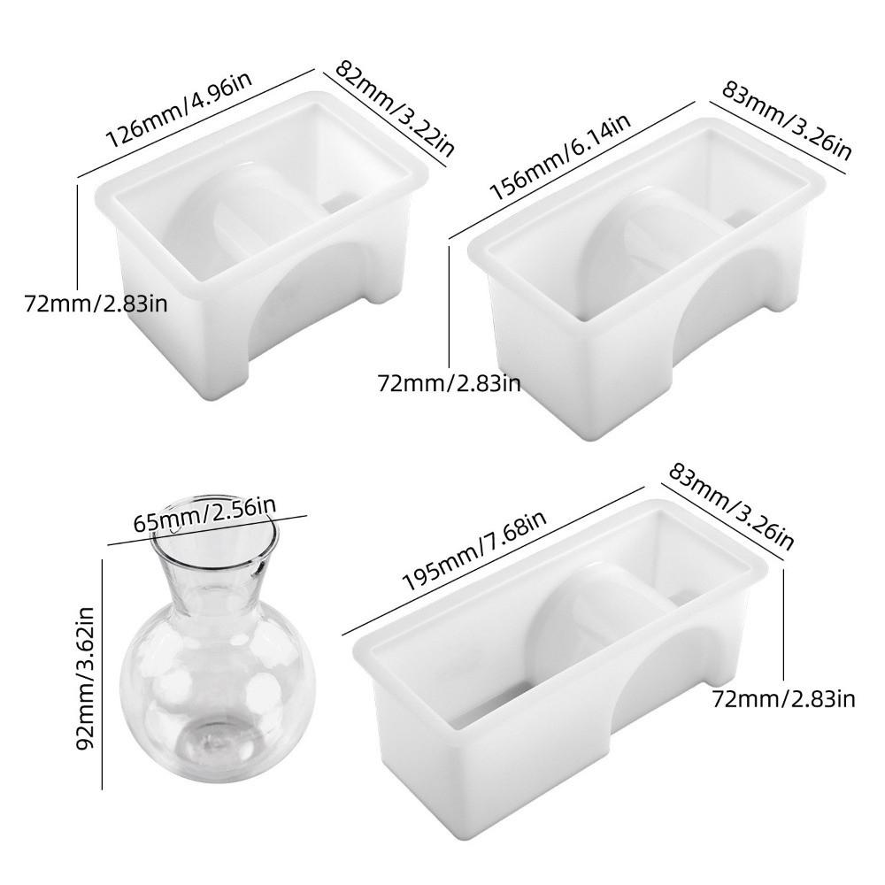 Силиконовая форма для гидропонных растений и цветов, форма для смолы, пробирка для вставки цветов, ваза для растений, гипсовый куб, рама для гидропонной вазы, гипс