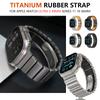 Титановый ремешок для Apple Watch Ultra 3 2 1 49 мм Серии 11 10 46 мм 9 8 7 6 5 4 SE 44 мм 45 мм Без зазоров Роскошный звеньевой браслет Correa