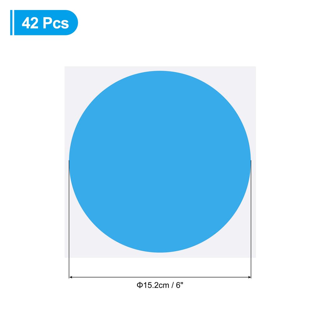 42/60Pcs 15.2cm Round Label Stickers Classroom Decor Floor Stickers Self Adhesive Dots Markers Dry Erase Circles Sealing Sticker