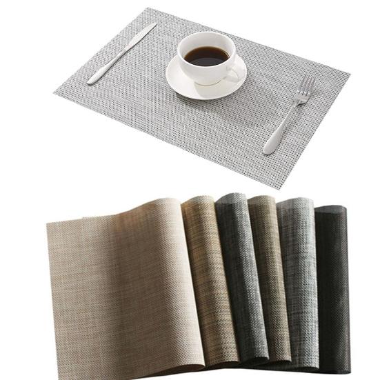 4 шт. термостойкий протираемый коврик для столовых приборов, нескользящий коврик для праздничного стола, декор