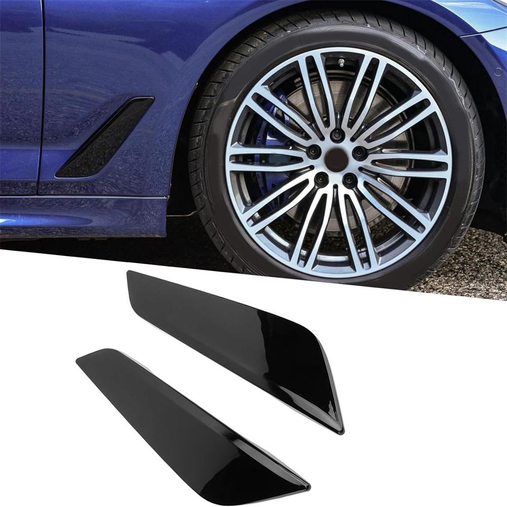 Пара глянцевых черных накладок на воздухозаборники крыльев, левая и правая сторона, для BMW G30 5 серии 2017-2022