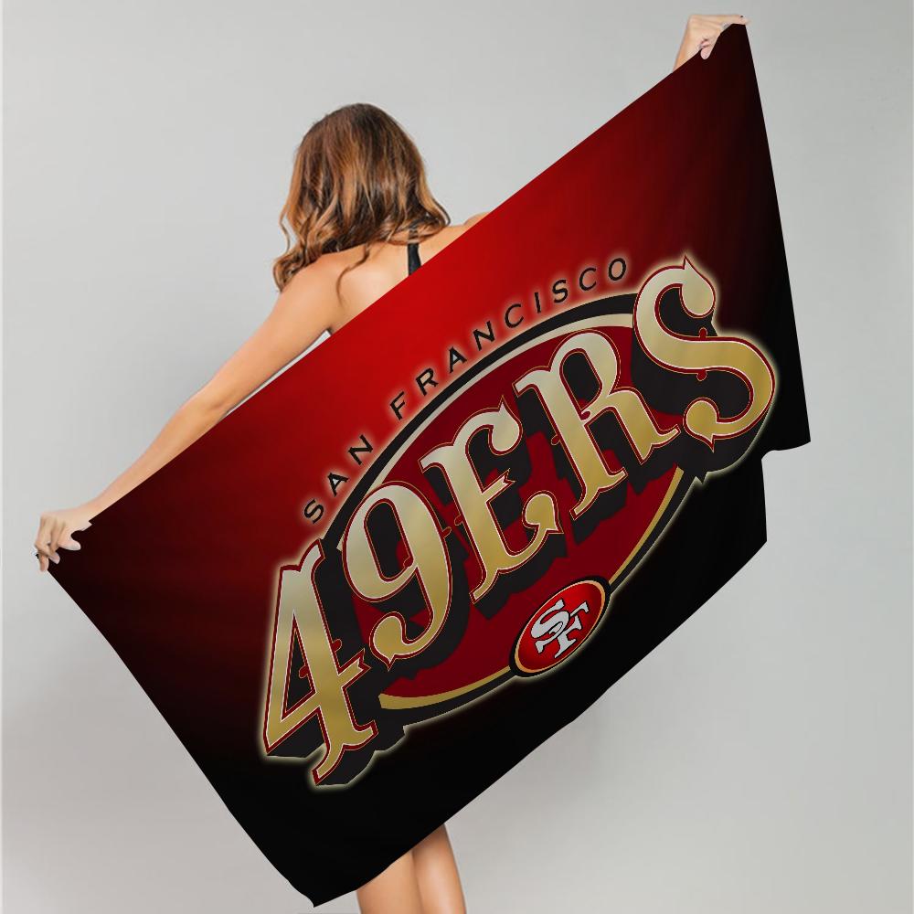 Сан-Франциско 49ers Команда Большие Микрофибровые Пляжные Полотенца Быстросохнущее Полотенце Песок Пляжные Полотенца Полотенце для Бассейна для Путешествий Пляж Бассейн Йога