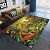 Domineering Tiger 3D Printed Carpets for Living Room Bedroom Decor Jungle Animals Carpet Home Bedside Floor Mat Play Area Rugs
