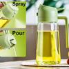 2in1 500ml Plastic Spray Oil Sprayer Bottle Spray Oil Dispenser Oil Jar Cruet BBQ Kitchen Baking Roasting Picnic Kitchen Tool