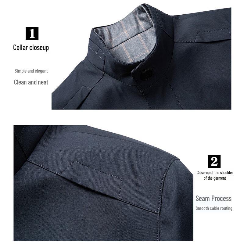 ROMON Мужская стеганая хлопковая куртка в стиле business casual