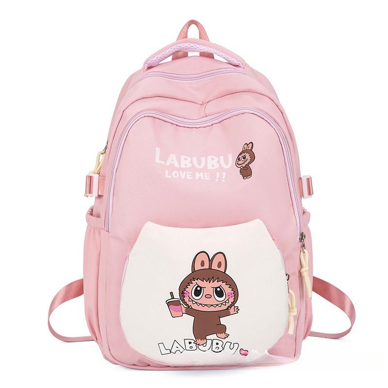 Labu Cartoon Printed Children's Backpack Large Capacity Backpack Casual Versatile High Beauty Elementary School Student Backpack