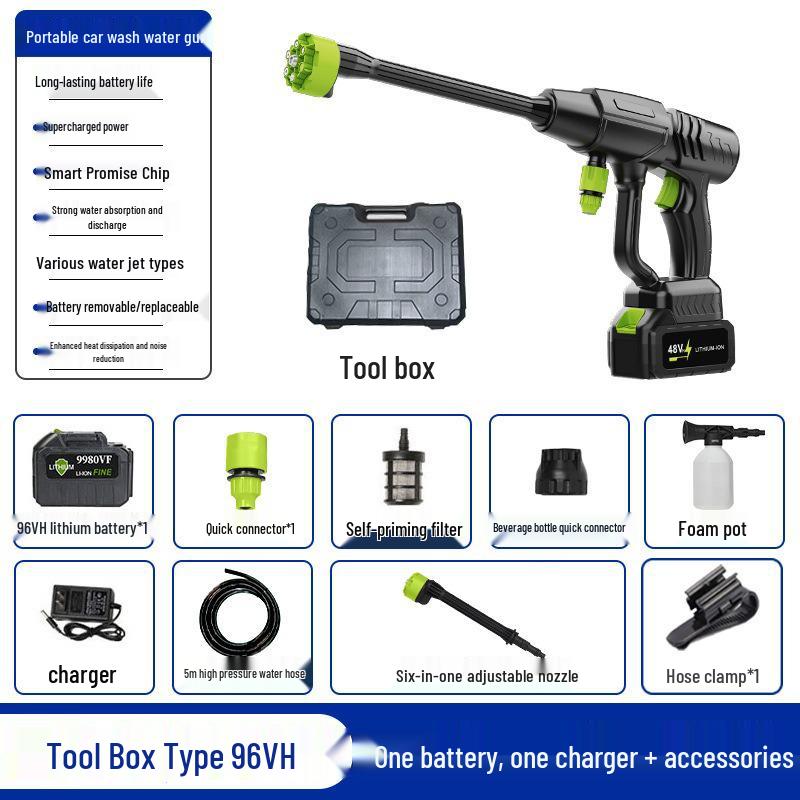 Портативный беспроводной пистолет-распылитель высокого давления для автомойки