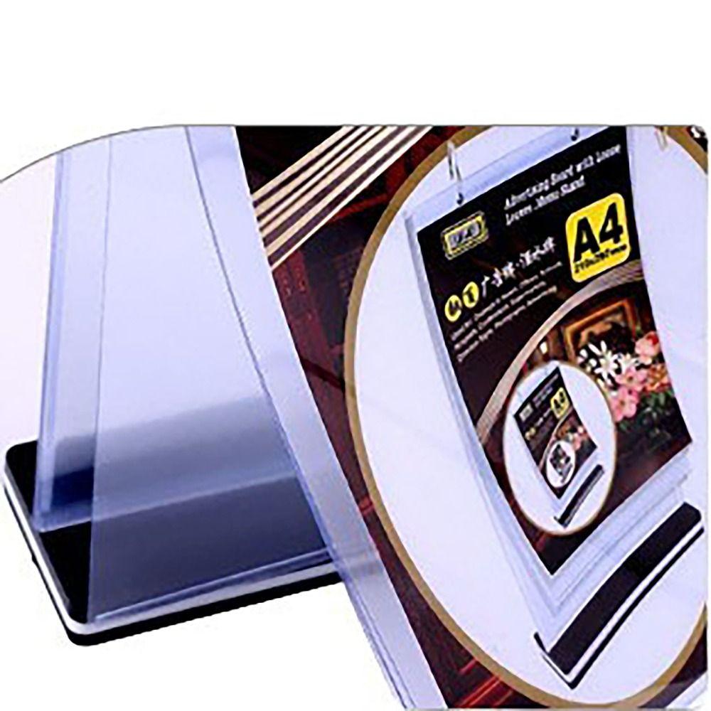 Waterproof Table Menu Stand A4 A5 A6 Flip Menu Stand Clear Paper Menu Display Stand  Dining-table