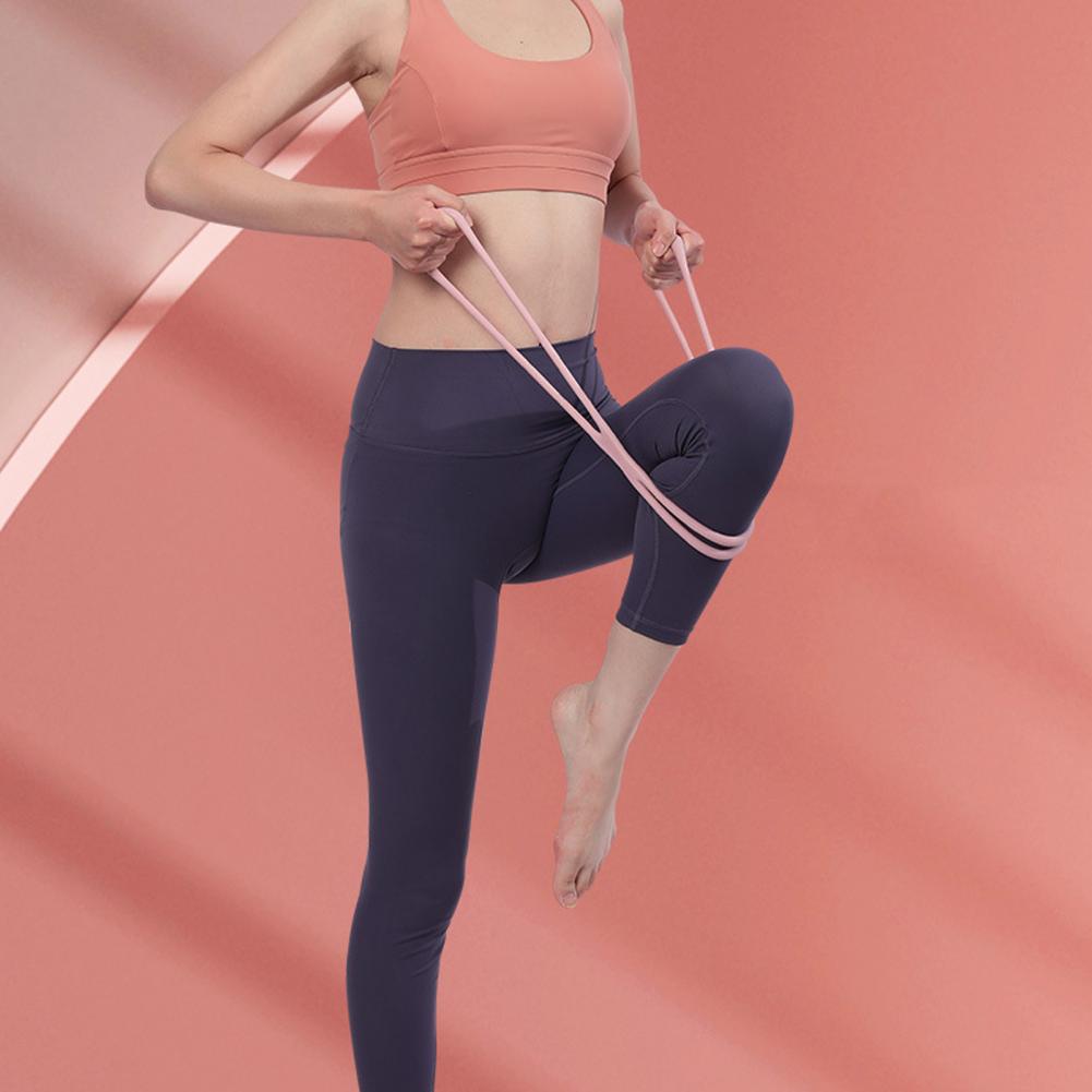 Эластичная лента для упражнений, рисунок 8, эластичная петля для растяжки спины, плеч, шеи и шеи для домашних тренировок, оборудование для йоги и фитнеса