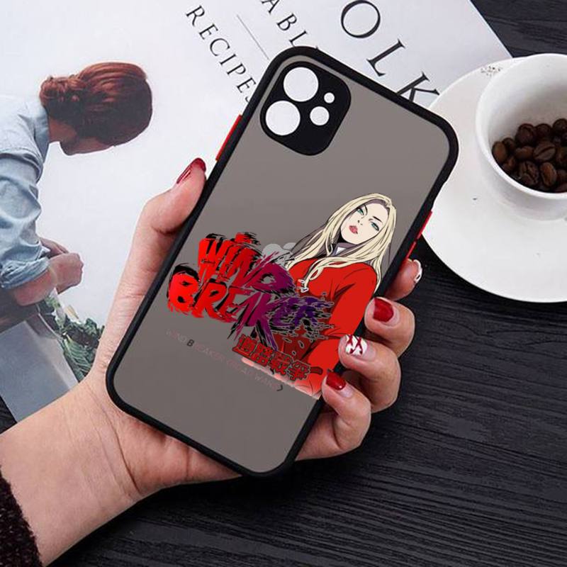 Ветрозащитный чехол для телефона Webtoon для iPhone X XR XS 7 8 Plus 11 12 13 pro MAX 13mini, полупрозрачный матовый чехол