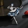 Women's Light Luxury Elegant and Fashionable Ballet Dancer Brooch's Versatile and Unique Design Sense Daily Accessories