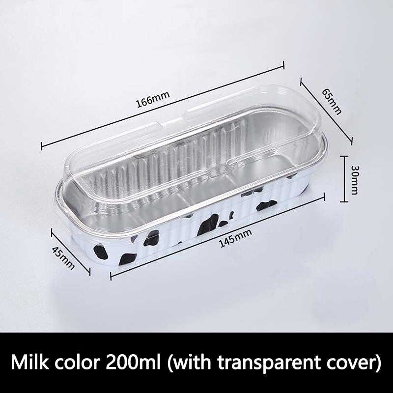 10 шт. Мини-формы для кексов с/без крышек, прямоугольные алюминиевые формы для выпечки, многоразовые мини-контейнеры для хлеба, формы для маффинов