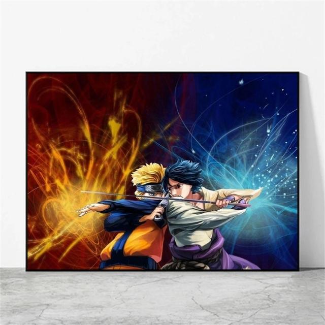 Холст, настенная живопись, Наруто, девятихвостый, детская спальня, украшение, подарок на день рождения, персонажи мультфильмов