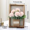Wood Photo Frame Imitation Flowers Decoration 3D Handmade Artificial Flower Wall Hanging