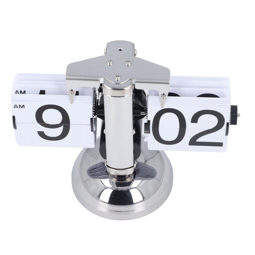 Винтажные цифровые откидные часы с питанием от батареи, регулируемое время, нержавеющая сталь, механические откидные часы