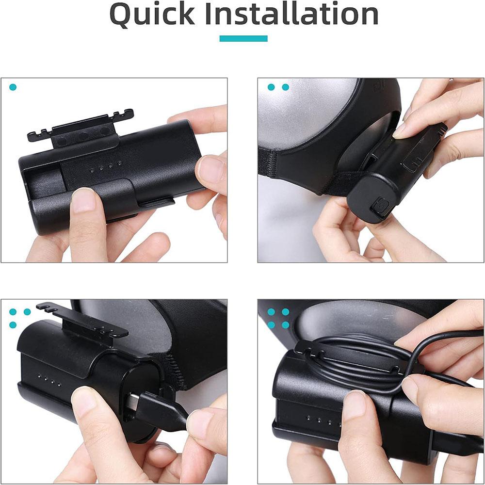 Battery Clip with Cable Winder For DJI FPV Goggles V2, DJI FPV and DJI AVATA