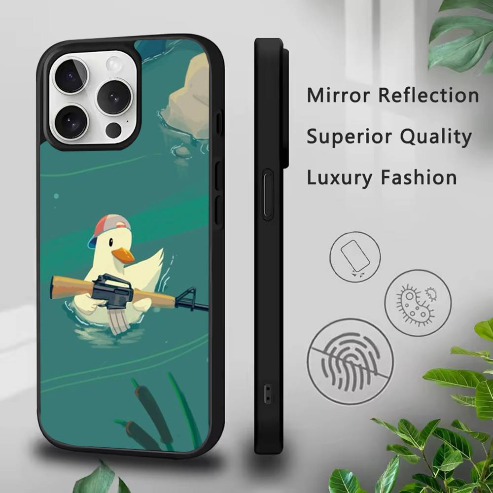 Смешной мем D-DucK Goose Чехол для телефона для IPhone 17,16,15,Pro,Max,Air,14,Plus,13,12,11 MagSafe Беспроводная зарядка Чехол
