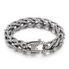 Punk Style Retro Scrubbing Titanium Woven Titanium Steel Men's Bracelet